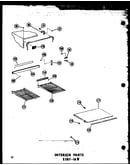 Interior parts esrf-16w (esrf-16w-a/p60303-5wa) (esrf-16w-c/p60303-5wc) (esrf-16w-ag/p60303-5wg) (esrf-16w/p60303-5w)