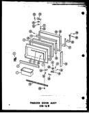 Freezer door assy esr-16w (esr-16w/p60303-22w) (esr-16w-c/p60303-22wc) (esr-16w-ag/p60303-22wg) (esr-16w-a/p60303-22wa) (esr-16w-ag/p60303-42wg) (esr-16w-c/p60303-42wc) (esr-16w-a/p60303-42wa) (esr-16w/p60303-42w)