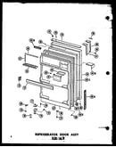 Refrigerator door assy esr-16w (esr-16w/p60303-22w) (esr-16w-c/p60303-22wc) (esr-16w-ag/p60303-22wg) (esr-16w-a/p60303-22wa) (esr-16w-ag/p60303-42wg) (esr-16w-c/p60303-42wc) (esr-16w-a/p60303-42wa) (esr-16w/p60303-42w)