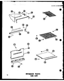 Interior parts esr-16w (esr-16w/p60303-22w) (esr-16w-c/p60303-22wc) (esr-16w-ag/p60303-22wg) (esr-16w-a/p60303-22wa) (esr-16w-ag/p60303-42wg) (esr-16w-c/p60303-42wc) (esr-16w-a/p60303-42wa) (esr-16w/p60303-42w)