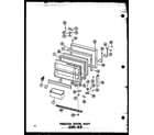 Amana ESR-16W-P60303-42W freezer door assy esrf-16w (esrf-16w/p60303-23w) (esrf-16w-c/p60303-23wc) (esrf-16w-ag/p60303-23wg) (esrf-16w-a/p60303-23wa) diagram