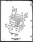 Freezer door assy esrf-16w (esrf-16w/p60303-23w) (esrf-16w-c/p60303-23wc) (esrf-16w-ag/p60303-23wg) (esrf-16w-a/p60303-23wa)