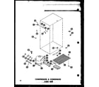 Amana ESR-16W-P60303-42W compressor & condensor esrf-16w (esrf-16w/p60303-23w) (esrf-16w-c/p60303-23wc) (esrf-16w-ag/p60303-23wg) (esrf-16w-a/p60303-23wa) diagram