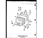 Amana TC18N-AG-P60303-59WG freezer door assy 16 cu. ft. (et16n/p60303-65w) diagram