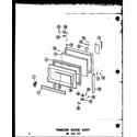 Amana TR20W-C-P60303-61WC freezer door assy 16 cu. ft. (et16n/p60303-65w) diagram