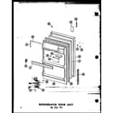 Amana TR20W-C-P60303-61WC refrigerator door assy 16 cu. ft. (et16n/p60303-65w) diagram