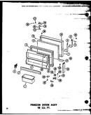 Freezer door assy 18 cu. ft. (ts18b/p60303-76w) (etm18n-c/p60303-58wc) (etm18n-a/p60303-58wa) (etm18n/p60303-58w) (etm18n-ag/p60303-58wg) (etm18n-l/p60303-58wl) (tc18n-c/p60303-59wc) (tc18n/p60303-59w) (tc18n-a/p60303-59wa) (tc18n-l/p60303-59wl) (tc18n-ag