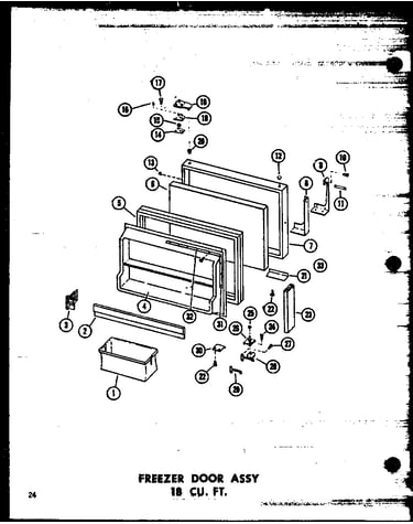 Freezer door assy 18 cu. ft. (ts18b/p60303-76w) (etm18n-c/p60303-58wc) (etm18n-a/p60303-58wa) (etm18n/p60303-58w) (etm18n-ag/p60303-58wg) (etm18n-l/p60303-58wl) (tc18n-c/p60303-59wc) (tc18n/p60303-59w) (tc18n-a/p60303-59wa) (tc18n-l/p60303-59wl) (tc18n-ag