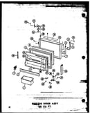 Freezer door assy 20 cu. ft. (tr20w-c/p60303-61wc) (tr20w/p60303-61w) (tr20w-a/p60303-61wa) (tr20w-l/p60303-61wl) (tr20w-ag/p60303-61wg)