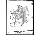 Amana ETM18N-AG-P60303-66WG refrigerator door assy 20 cu. ft. (tr20w-c/p60303-61wc) (tr20w/p60303-61w) (tr20w-a/p60303-61wa) (tr20w-l/p60303-61wl) (tr20w-ag/p60303-61wg) diagram