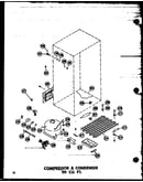 Compressor & condenser 20 cu. ft. (tr20w-c/p60303-61wc) (tr20w/p60303-61w) (tr20w-a/p60303-61wa) (tr20w-l/p60303-61wl) (tr20w-ag/p60303-61wg)