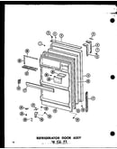 Refrigerator door assy 16 cu. ft. (tr16b-c/p73500-3wc) (tr16b-a/p73500-3wa) (tr16b-g/p73500-3wg) (tr16b/p73500-3w) (tr16b-l/p73500-3wl)