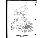 Amana TD23B-L-P73500-9WL compressor & condenser 16 cu. ft. (tr16b-c/p73500-3wc) (tr16b-a/p73500-3wa) (tr16b-g/p73500-3wg) (tr16b/p73500-3w) (tr16b-l/p73500-3wl) diagram