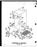 Compressor & condenser 16 cu. ft. (tr16b-c/p73500-3wc) (tr16b-a/p73500-3wa) (tr16b-g/p73500-3wg) (tr16b/p73500-3w) (tr16b-l/p73500-3wl)