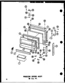 Freezer door assy 18 cu. ft. (ts18b-c/p73500-4wc) (ts18b/p73500-4w) (ts18b-a/p73500-4wa) (ts18b-l/p73500-4wl) (ts18b-g/p73500-4wg) (tm18b-c/p73500-5wc) (tm18b/p73500-5w) (tm18b-a/p73500-5wa) (tm18b-l/p73500-5wl) (tm18b-g/p73500-5wg) (etm18n-c/p73500-6wc)