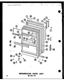 Refrigerator door assy 18 cu. ft. (ts18b-c/p73500-4wc) (ts18b/p73500-4w) (ts18b-a/p73500-4wa) (ts18b-l/p73500-4wl) (ts18b-g/p73500-4wg) (tm18b-c/p73500-5wc) (tm18b/p73500-5w) (tm18b-a/p73500-5wa) (tm18b-l/p73500-5wl) (tm18b-g/p73500-5wg) (etm18n-c/p73500-
