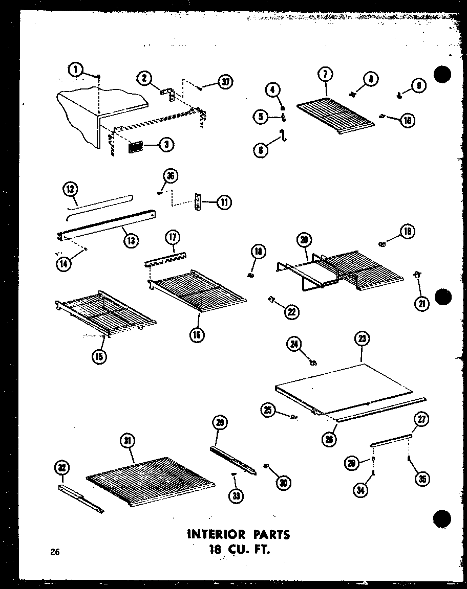 INTERIOR PARTS 18 CU. FT. (TS18B-C/P73500-4WC) (TS18B/P73500-4W) (TS18B-A/P73500-4WA) (TS18B-L/P73500-4WL) (TS18B-G/P73500-4WG) (TM18B-C/P73500-5WC) (TM18B/P73500-5W) (TM18B-A/P73500-5WA) (TM18B-L/P73500-5WL) (TM18B-G/P73500-5WG) (ETM18N-C/P73500-6WC) (ET