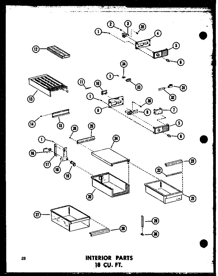 INTERIOR PARTS 18 CU. FT. (TS18B-C/P73500-4WC) (TS18B/P73500-4W) (TS18B-A/P73500-4WA) (TS18B-L/P73500-4WL) (TS18B-G/P73500-4WG) (TM18B-C/P73500-5WC) (TM18B/P73500-5W) (TM18B-A/P73500-5WA) (TM18B-L/P73500-5WL) (TM18B-G/P73500-5WG) (ETM18N-C/P73500-6WC) (ET