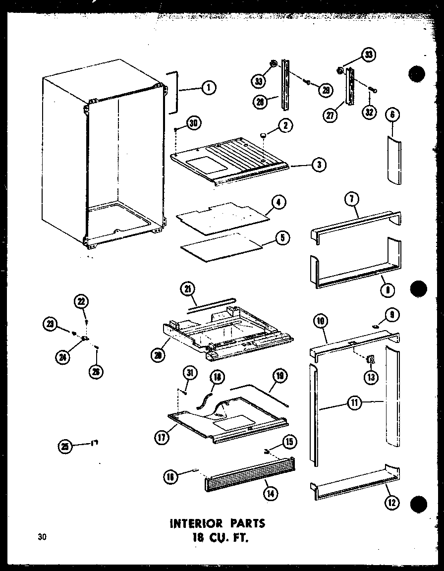 INTERIOR PARTS 18 CU. FT. (TS18B-C/P73500-4WC) (TS18B/P73500-4W) (TS18B-A/P73500-4WA) (TS18B-L/P73500-4WL) (TS18B-G/P73500-4WG) (TM18B-C/P73500-5WC) (TM18B/P73500-5W) (TM18B-A/P73500-5WA) (TM18B-L/P73500-5WL) (TM18B-G/P73500-5WG) (ETM18N-C/P73500-6WC) (ET