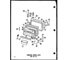 Amana TS18B-P73500-4W freezer door assy 20 cu. ft. (tr20b-c/p73500-8wc) (tr20b-a/p73500-8wa) (tr20b-g/p73500-8wg) (tr20b/p73500-8w) (tr20b-l/p73500-8wl) diagram