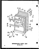 Refrigerator door assy 20 cu. ft. (tr20b-c/p73500-8wc) (tr20b-a/p73500-8wa) (tr20b-g/p73500-8wg) (tr20b/p73500-8w) (tr20b-l/p73500-8wl)