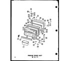 Amana TD23B-L-P73500-9WL freezer door assy 23 cu. ft. (td23b-c/p73500-9wc) (td23b/p73500-9w) (td23b-a/p73500-9wa) (td23b-l/p73500-9wl) (td23b-g/p73500-9wg) diagram