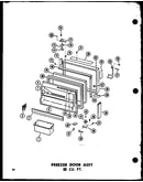Freezer door assy 23 cu. ft. (td23b-c/p73500-9wc) (td23b/p73500-9w) (td23b-a/p73500-9wa) (td23b-l/p73500-9wl) (td23b-g/p73500-9wg)