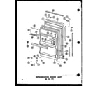 Amana TDH18B-A-P73500-12WA refrigerator door assy 23 cu. ft. (td23b-c/p73500-9wc) (td23b/p73500-9w) (td23b-a/p73500-9wa) (td23b-l/p73500-9wl) (td23b-g/p73500-9wg) diagram