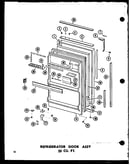Refrigerator door assy 23 cu. ft. (td23b-c/p73500-9wc) (td23b/p73500-9w) (td23b-a/p73500-9wa) (td23b-l/p73500-9wl) (td23b-g/p73500-9wg)