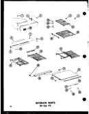 Interior parts 23 cu. ft. (td23b-c/p73500-9wc) (td23b/p73500-9w) (td23b-a/p73500-9wa) (td23b-l/p73500-9wl) (td23b-g/p73500-9wg)