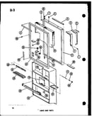 Lower door parts (tr18d-c/p74660-3wc) (tr18d-a/p74660-3wa) (tr18d-g/p74660-3wg) (tr18d/p74660-3w) (tr18d-l/p74660-3wl) (etr18d-c/p74660-4wc) (etr18d/p74660-4w) (etr18d-a/p74660-4wa) (etr18d-l/p74660-4wl) (etr18d-g/p74660-4wg) (tc18d-c/p74660-5wc) (tc18d/p