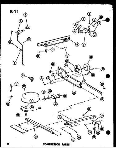 Compressor parts (tr18d-c/p74660-3wc) (tr18d-a/p74660-3wa) (tr18d-g/p74660-3wg) (tr18d/p74660-3w) (tr18d-l/p74660-3wl) (etr18d-c/p74660-4wc) (etr18d/p74660-4w) (etr18d-a/p74660-4wa) (etr18d-l/p74660-4wl) (etr18d-g/p74660-4wg) (tc18d-c/p74660-5wc) (tc18d/p