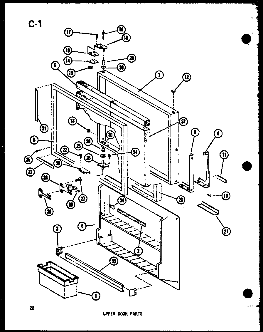 UPPER DOOR PARTS (TCI20D-C/P74660-10WC) (TCI20D/P74660-10W) (TCI20D-A/P74660-10WA) (TCI20D-L/P74660-10WL) (TCI20D-G/P74660-10WG) (TC20D-C/P74660-9WC) (TC20D-A/P74660-9WA) (TC20D-G/P74660-9WG) (TC20D/P74660-9W) (TC20D-L/P74660-9WL) (TM20D-C/P74660-2WC) (TM