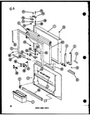 Upper door parts (tci20d-c/p74660-10wc) (tci20d/p74660-10w) (tci20d-a/p74660-10wa) (tci20d-l/p74660-10wl) (tci20d-g/p74660-10wg) (tc20d-c/p74660-9wc) (tc20d-a/p74660-9wa) (tc20d-g/p74660-9wg) (tc20d/p74660-9w) (tc20d-l/p74660-9wl) (tm20d-c/p74660-2wc) (tm
