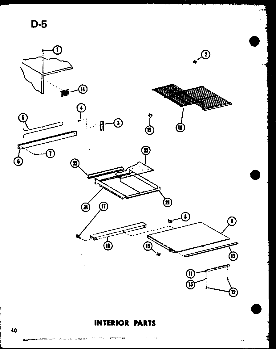 INTERIOR PARTS (TD23D-C/P74660-6WC) (TD23D/P74660-6W) (TD23D-A/P74660-6WA) (TD23D-L/P74660-6WL) (TD23D-G/P74660-6WG)