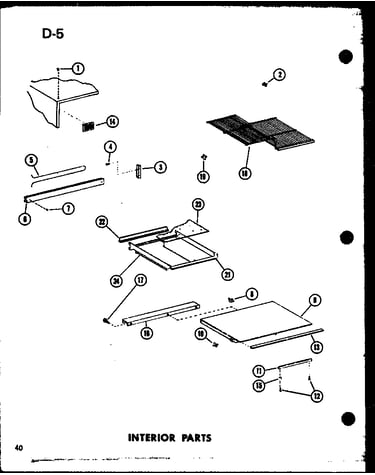 Interior parts (td23d-c/p74660-6wc) (td23d/p74660-6w) (td23d-a/p74660-6wa) (td23d-l/p74660-6wl) (td23d-g/p74660-6wg)