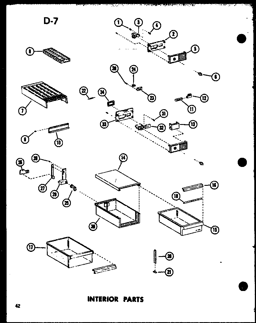 INTERIOR PARTS (TD23D-C/P74660-6WC) (TD23D/P74660-6W) (TD23D-A/P74660-6WA) (TD23D-L/P74660-6WL) (TD23D-G/P74660-6WG)