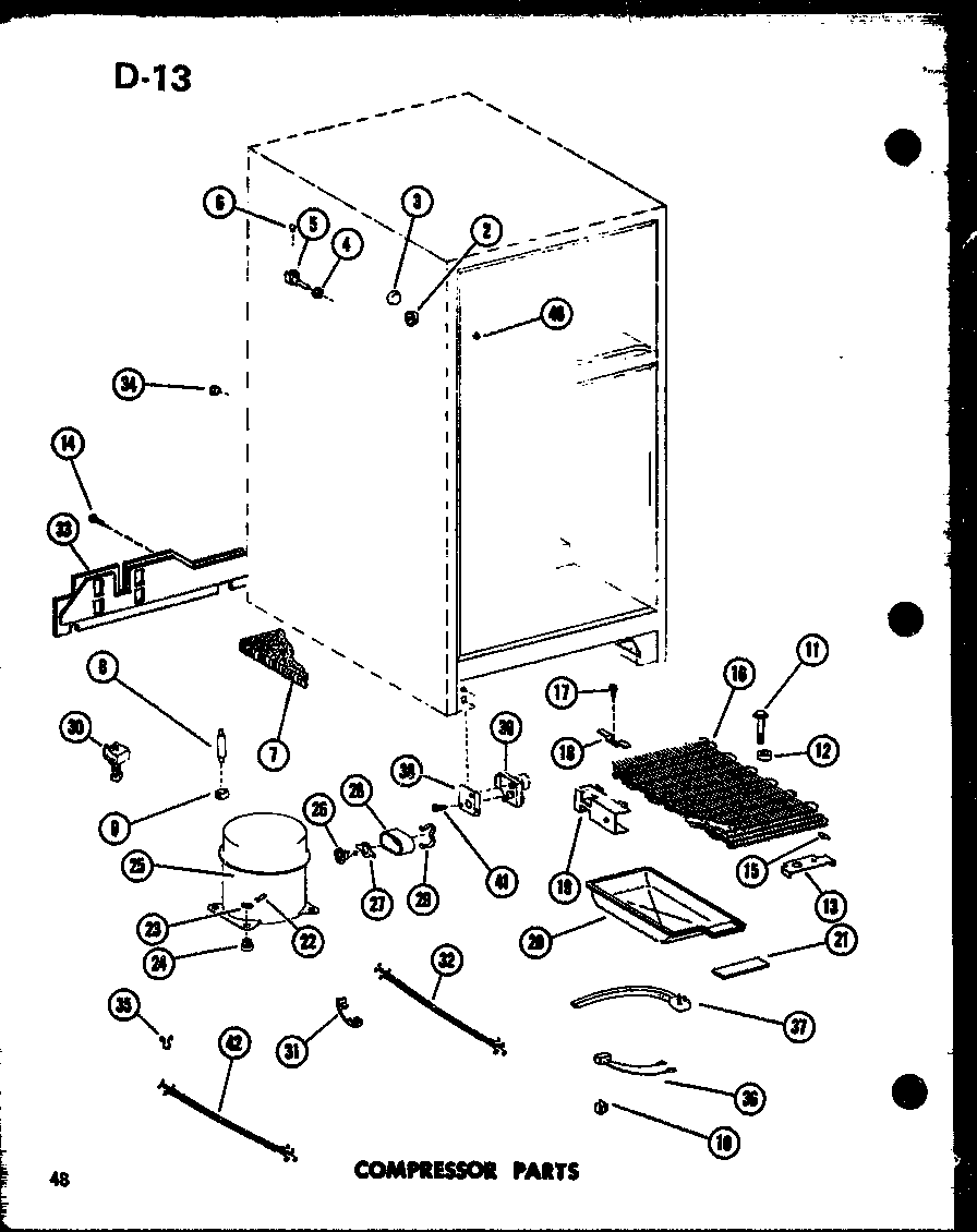 COMPRESSOR PARTS (TD23D-C/P74660-6WC) (TD23D/P74660-6W) (TD23D-A/P74660-6WA) (TD23D-L/P74660-6WL) (TD23D-G/P74660-6WG)