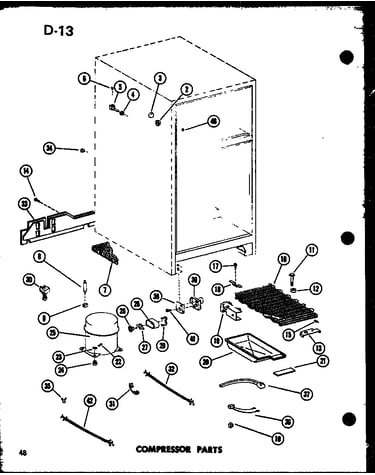Compressor parts (td23d-c/p74660-6wc) (td23d/p74660-6w) (td23d-a/p74660-6wa) (td23d-l/p74660-6wl) (td23d-g/p74660-6wg)