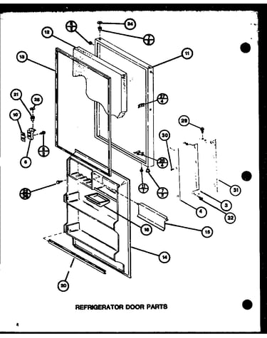 Refrigerator door parts (tmi16k/p7803231w) (tmi16k/p7803232w)