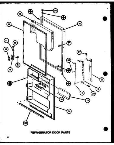 Refrigerator door parts (tmi18k/p7803233w) (tmi18k/p7803234w)