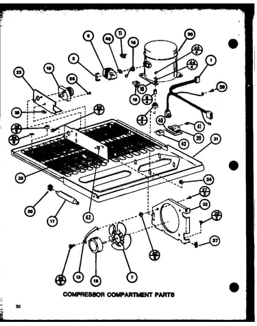 Compressor compartment parts (tmi18k/p7803233w) (tmi18k/p7803234w)
