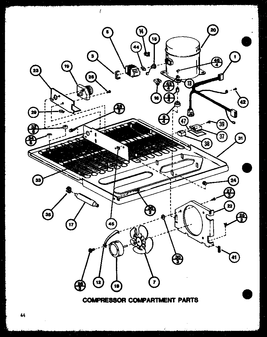 COMPRESSOR COMPARTMENT PARTS (TMI20K/P7803235W) (TMI20K/P7803236W)