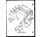 Amana TC20K2-P7803251W freezer door parts (tc20k2/p7803250w) (tc20k2/p7803251w) diagram