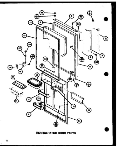 Refrigerator door parts (tc22k2/p7859227w)