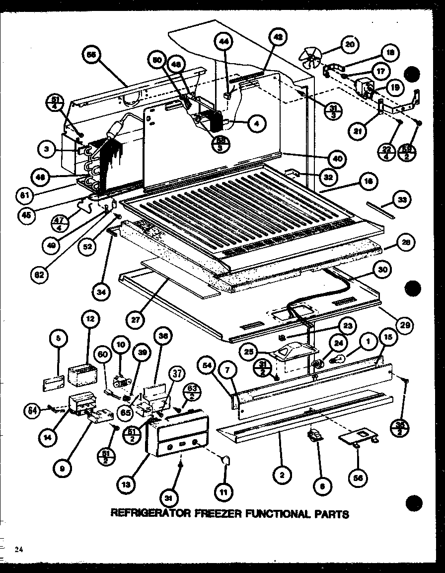 REFRIGERATOR FREEZER FUNCTIONAL PARTS (TC22K2/P7859227W)