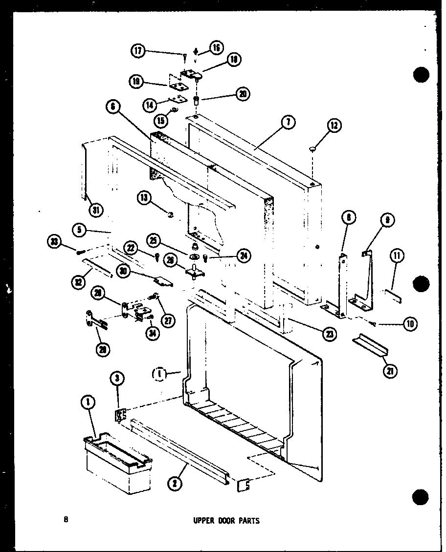 UPPER DOOR PARTS (TS18C/P73500-13W) (TM18C/P73500-14W) (TM18C-C/P73500-14WC) (TM18C-L/P73500-14WL) (TM18C-A/P73500-14WA) (TM18C-G/P73500-14WG) (ETM18C/P73500-15W) (ETM18C-C/P73500-15WC) (ETM18C-L/P73500-15WL) (ETM18C-A/P73500-15WA) (ETM18C-G/P73500-15WG)