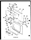 Upper door parts (ts18c/p73500-13w) (tm18c/p73500-14w) (tm18c-c/p73500-14wc) (tm18c-l/p73500-14wl) (tm18c-a/p73500-14wa) (tm18c-g/p73500-14wg) (etm18c/p73500-15w) (etm18c-c/p73500-15wc) (etm18c-l/p73500-15wl) (etm18c-a/p73500-15wa) (etm18c-g/p73500-15wg)