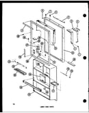 Lower door parts (ts18c/p73500-13w) (tm18c/p73500-14w) (tm18c-c/p73500-14wc) (tm18c-l/p73500-14wl) (tm18c-a/p73500-14wa) (tm18c-g/p73500-14wg) (etm18c/p73500-15w) (etm18c-c/p73500-15wc) (etm18c-l/p73500-15wl) (etm18c-a/p73500-15wa) (etm18c-g/p73500-15wg)