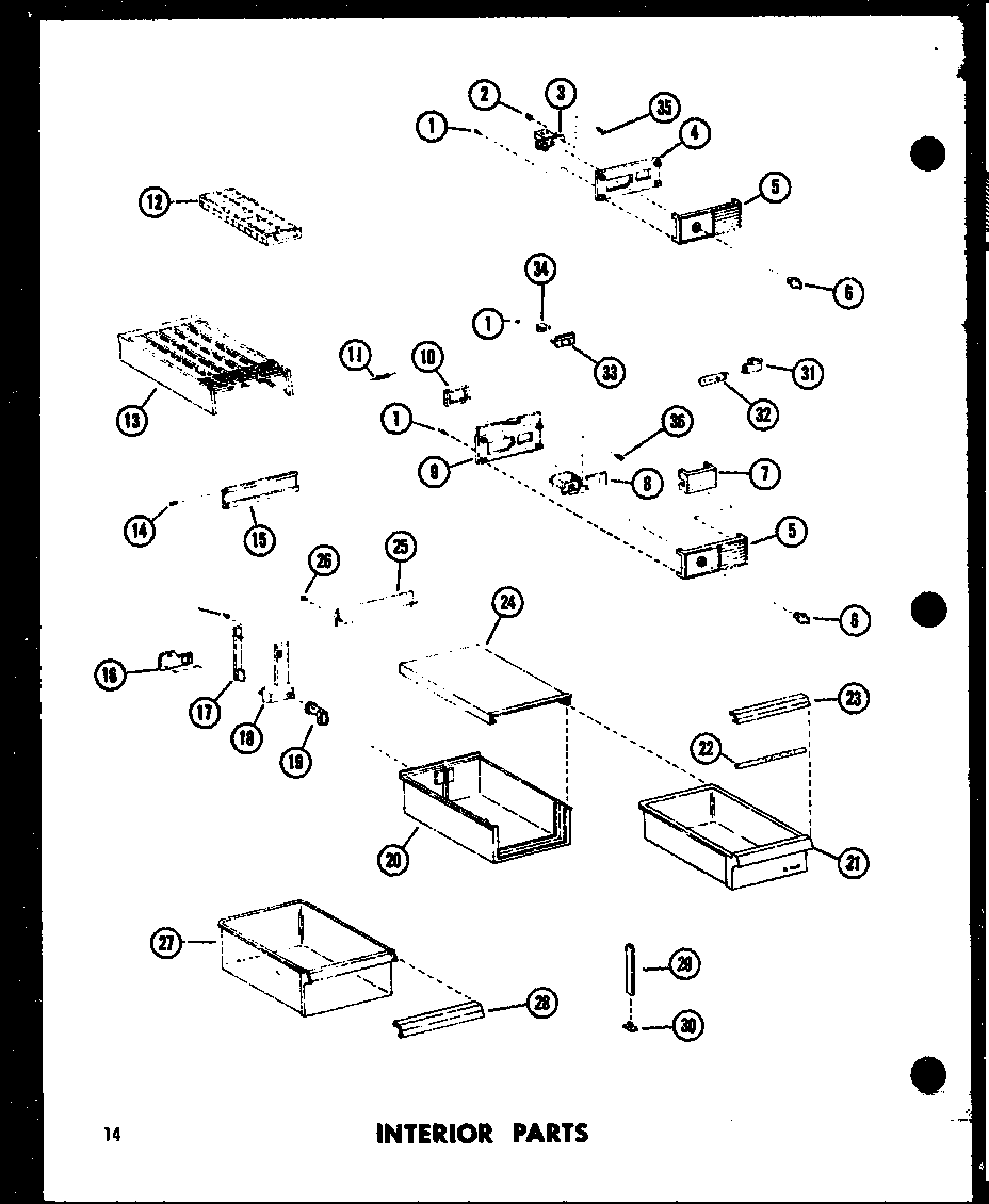 INTERIOR PARTS (TS18C/P73500-13W) (TM18C/P73500-14W) (TM18C-C/P73500-14WC) (TM18C-L/P73500-14WL) (TM18C-A/P73500-14WA) (TM18C-G/P73500-14WG) (ETM18C/P73500-15W) (ETM18C-C/P73500-15WC) (ETM18C-L/P73500-15WL) (ETM18C-A/P73500-15WA) (ETM18C-G/P73500-15WG) (T